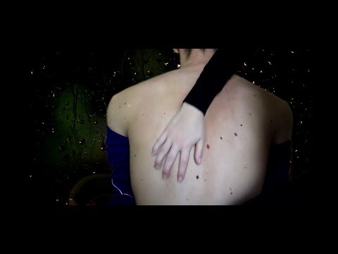 Intense ASMR Relaxing Back Massage / Rain Sounds, kiss, mouth sounds