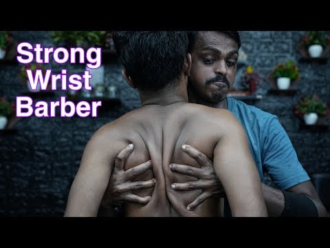 Strong Back Body Massage ASMR | Relaxing Head Massage And Body Massage ASMR With Neck Cracking