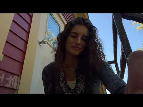 ASMR outdoors with paint chips + other debris (?)