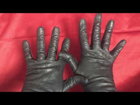 LEATHER GLOVES  ( ＾◡＾)っ✂❤   Cutting Paper Sounds and LEATHER  of course ҳ̸Ҳ̸ҳ  [[ASMR]]