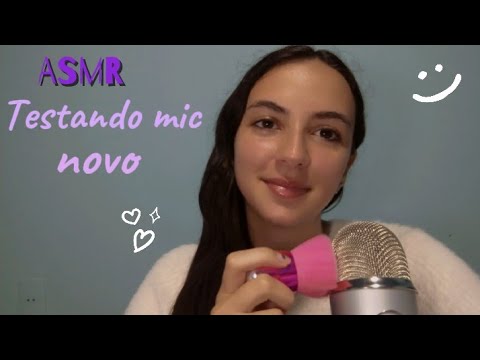 💫ASMR testando meu microfone novo! Blue yeti😉