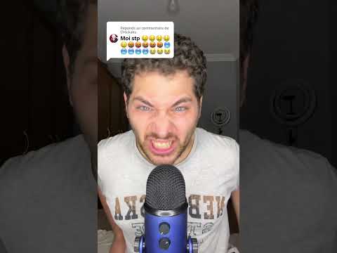 ASMR EMOJI CHALLENGE 🤑🤬🥶😭 #asmr #asmrfrançais #emojichallenge #shorts