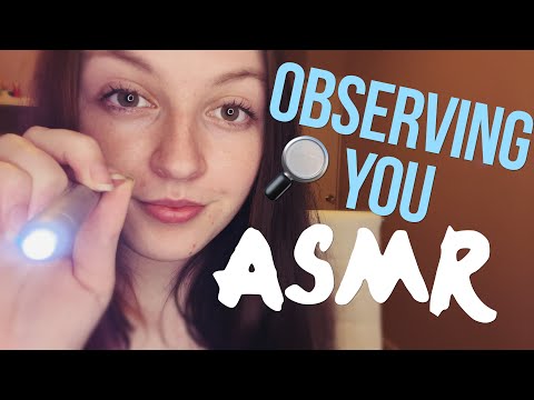 closely inspecting you (scanning, up close, light triggers) - asmr