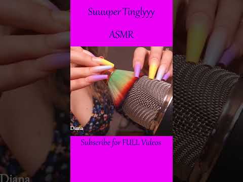 ASMR Mic Scratching with No Cover & Mic Brushing ❤️ #asmr  #shorts