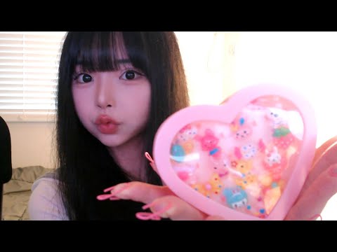 ASMR 클립으로 귀여운 거 탭핑 + 토킹 🎀🖇️ / tapping / talking