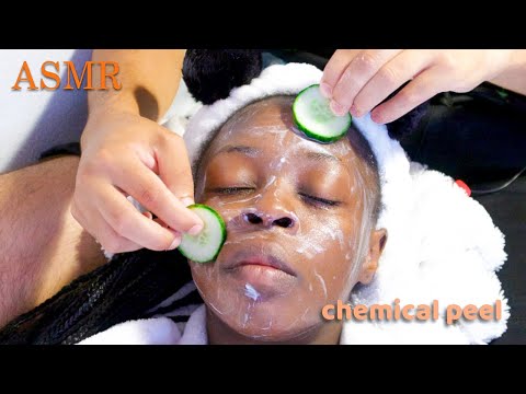 ASMR Chemical PEEL Facial For Dry Skin.
