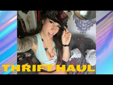 ASMR thrift haul. Show & tingle. Soft spoken, crinkling, tapping. Lofi. Short & sweet