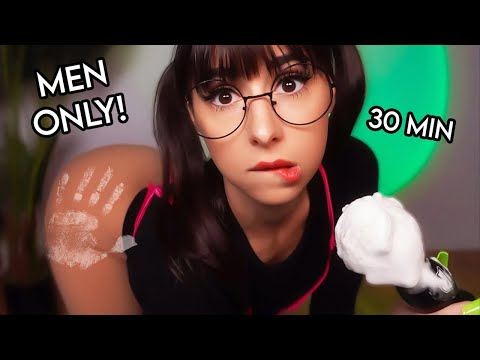 ASMR 💈 Barber Shop w/ No Pants 👨 FOR MEN 👨 Haircut, Beard Shave, Buzz, Massage rp (30 min)