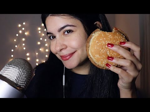 ASMR COMENDO HAMBURGUER