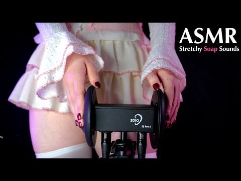 4K/ASMR｜Sleep in Minutes💫Hand Ear Massage & Stretchy Soap Sounds ｜睡眠導入/No Talking/Triggers for sleep