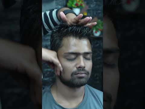 Mustard Oil ASMR Head & Back Massage By Lady Barber Chaitali #shorts