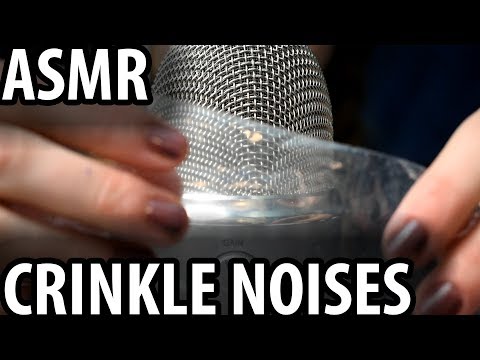 ASMR CRINKLE NOISES (Ear to Ear) ♣ Plastic bag, Lollipop wrapper, Soap wrapper, Paper