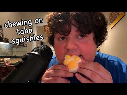 ASMR Chewing On REAL Taba Squishies!! With LOTS Of Mouth Sounds 🐾