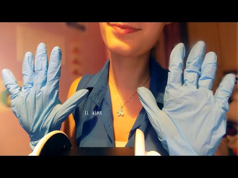 ♡ ASMR español ♡ Guantes y hand movements (tongue clicking, latex gloves) *STRONG TINGLES!*