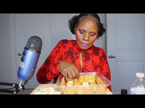 Making ASMR Banana Pudding