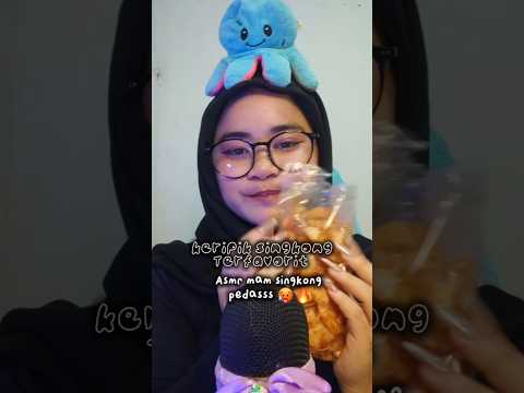 KERIPIK SINGKONG?? SIAPA NII YANH SUKAAA 😘🙃😀 #asmrvideo #mukbang
