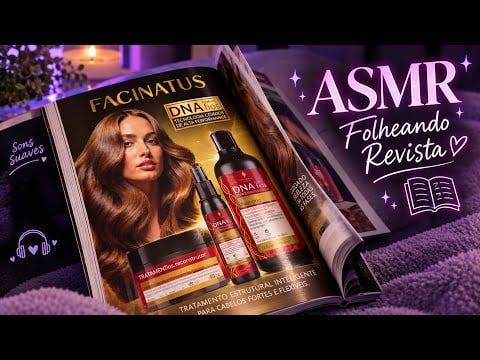 ASMR FOLHEANDO REVISTA 