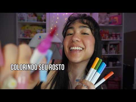 ASMRF | Rabiscos RÁPIDOS e CAÓTICOS no Seu Rosto