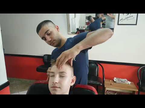 ASMR Turkish Barber  head neck shoulder back massage