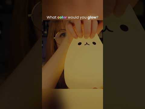 What color would you glow? 💡 #asmr