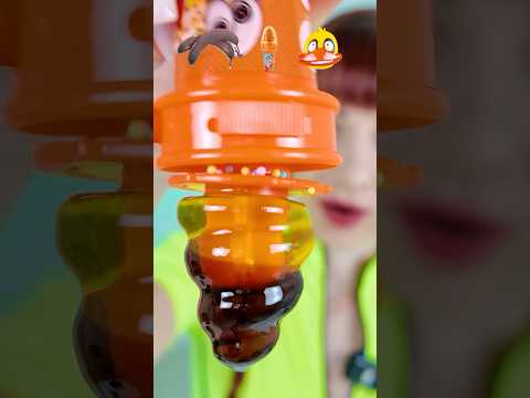 ASMR Emoji Bananas, Spin Ice Cream Lollipop Mukbang #asmr #funny