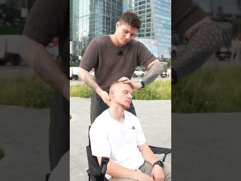 Street Head Massage for Men | ASMR Relaxation in Russia 🇷🇺 (Putilkovo Edition)