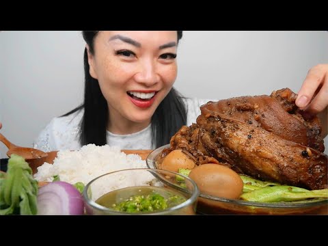 GIANT BRAISED PORK LEG (ASMR EATING SOUNDS) NO TALKING | SAS-ASMR