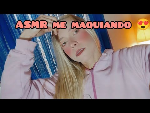 ASMR fazendo minha maquiagem e conversando com vocês ❤️ #makeup  #asmrsounds #relaxar