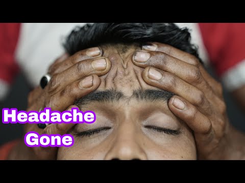 Indian Head Massage ASMR For Headache Relief | Neck Cracking | Head Scratching And Forehead Tapping