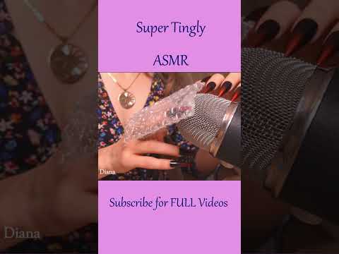 ASMR Mic Scratching & Bubble Wrap ❤️ #shorts