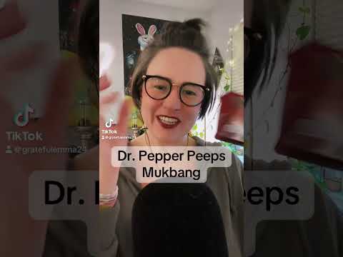 Dr. Pepper peeps #mukbang #mouthsounds