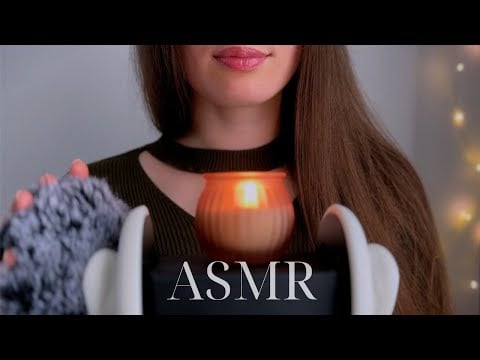 Fluffy Ear Caressing, Hair Brushing & Gentle Tapping ASMR