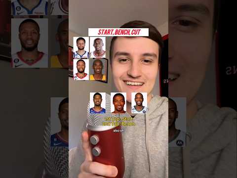 START, BENCH, CUT NBA TEAM 🏀 ( ASMR ) #shorts #nba #asmr