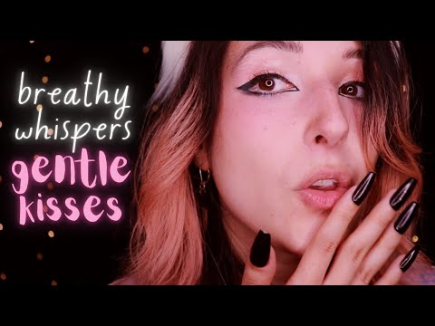 ASMR 💤 HELPING YOU SLEEP 🩵 Goodnight Kisses + Slow, Breathy Whispers