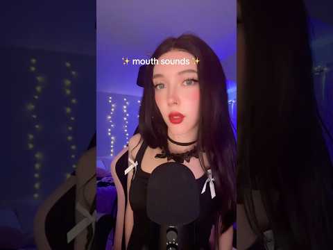 ASMR girl does mouth sounds ♡ #asmr #shorts