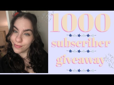 ASMR 1000+ subscriber giveaway! (Soft-spoken) (CLOSED)