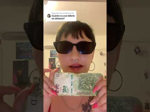 Asmr con billetes argentinos