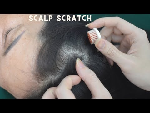 ASMR Head Scratching Sounds With Aggressive Scratch On Real Person For Relaxation