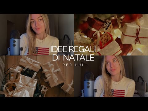 IDEE REGALI DI NATALE 🎁 per lui (asmr ita)