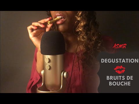 ASMR Francais 👄DEGUSTATION SNACKS INSOLITES _ BRUITS DE BOUCHE 👄