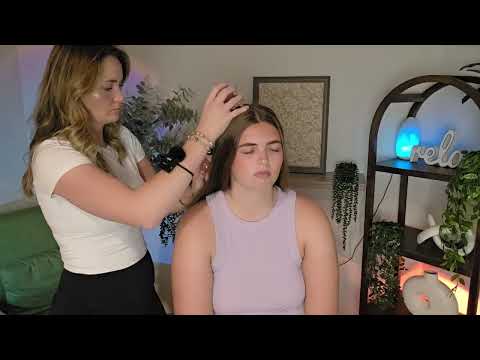 ASMR Nape of Neck, Shoulder & Scalp Scratching With Head Massage - Ice Globes, Hair Play For Sleep