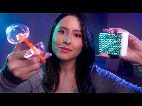 ASMR Visual triggers for sleep 💤 no talking, good sounds, hand movements, mouth sounds, and more