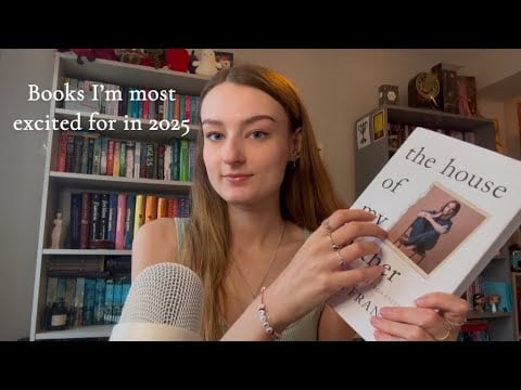ASMR Books I’m Most Excited to Read in 2025 (close whispers, book tapping and scratching)
