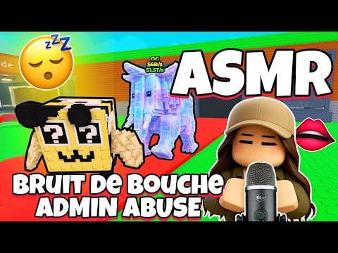 ASMR Français • BRUIT DE BOUCHE ET ADMIN ABUSE SUR STEAL A BRAINROT ROBLOX ! 👄
