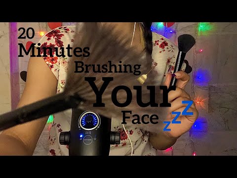 Brushing Your Face 🧹Until You Fall Asleep 😴