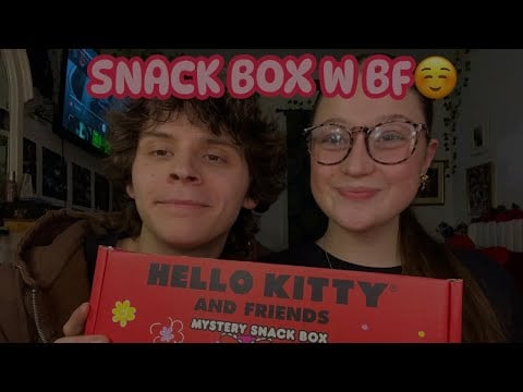 ASMR- Open A Mystery Snack Box W Bf In Lofi📦😊