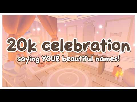 (roblox asmr 🌙) saying YOUR names! | 20k subscriber celebration 🎉