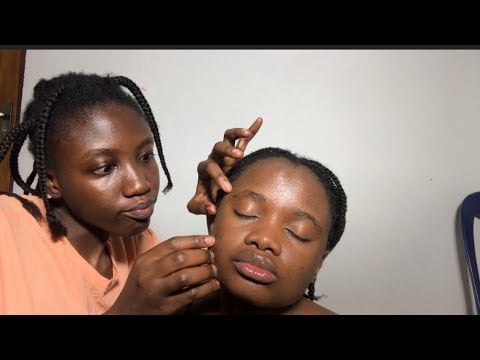 ASMR TINGLING FACE TOUCHING AND NITPICKING FOR DEEP SLEEP 😴 