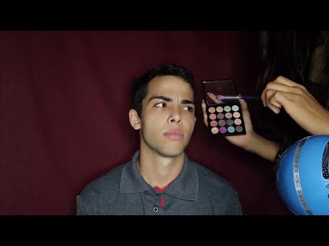 ASMR MAQUIANDO MEU NAMORADO / SERÁ QUE DEU RUIM? 😂😱