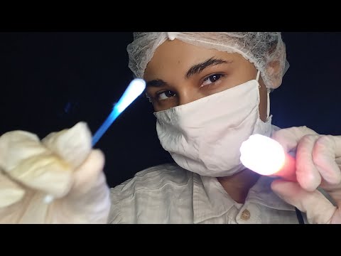 ASMR CLÍNICA CLANDESTINA LIMPANDO O SEU OLHO 👁